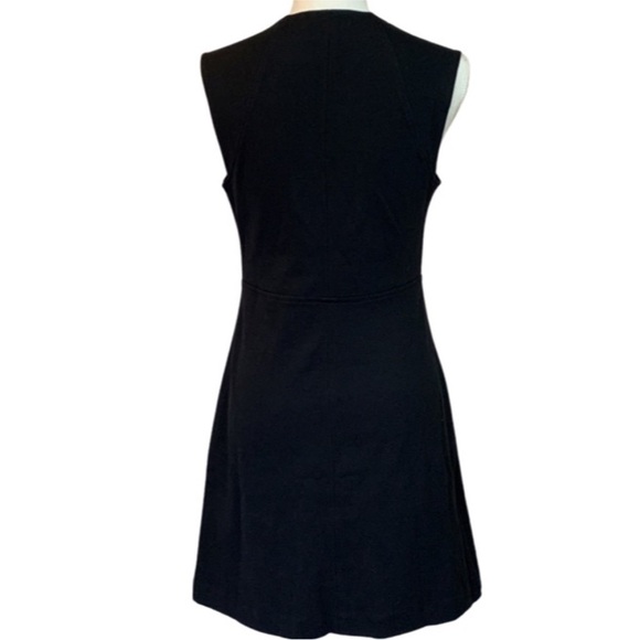 Everlane Black Jersey The ’90s Square Neck Mini Cotton Dress Sz XS - Picture 4 of 6
